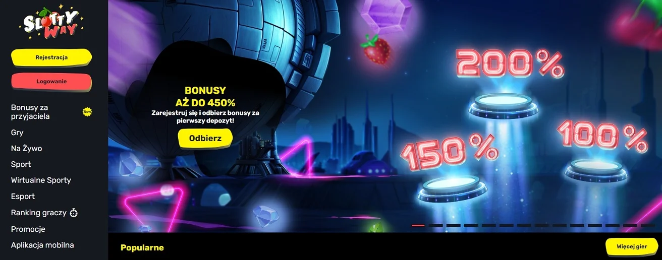 Strona główna witryny Slottyway casino