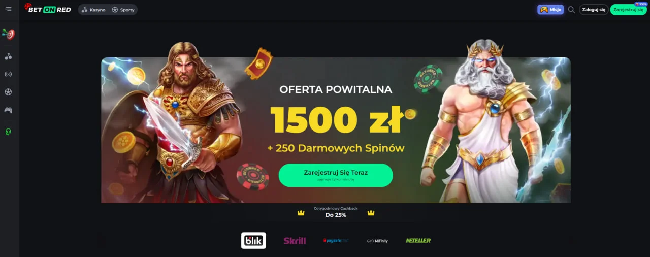 Strona główna w BetOnRed